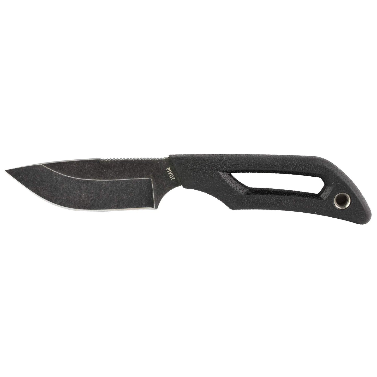 OUTDOOR EDGE | Pivot | Full Tang 2.5" Drop Point Fixed Blade Knife with Sheath | EDC Knife for Men with Rotating Clip for Vertical, Angled, or Horizontal Carry | Perfect Outdoor and Survival Knife
