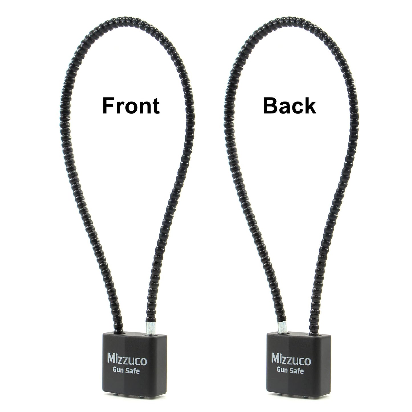 Cable Gun Locks with Keys Simple Operation 15" Compatible with Pistols, Handguns, Rifles, and Shotguns, Home and Storage for Firearm Locking and Safety 1PC