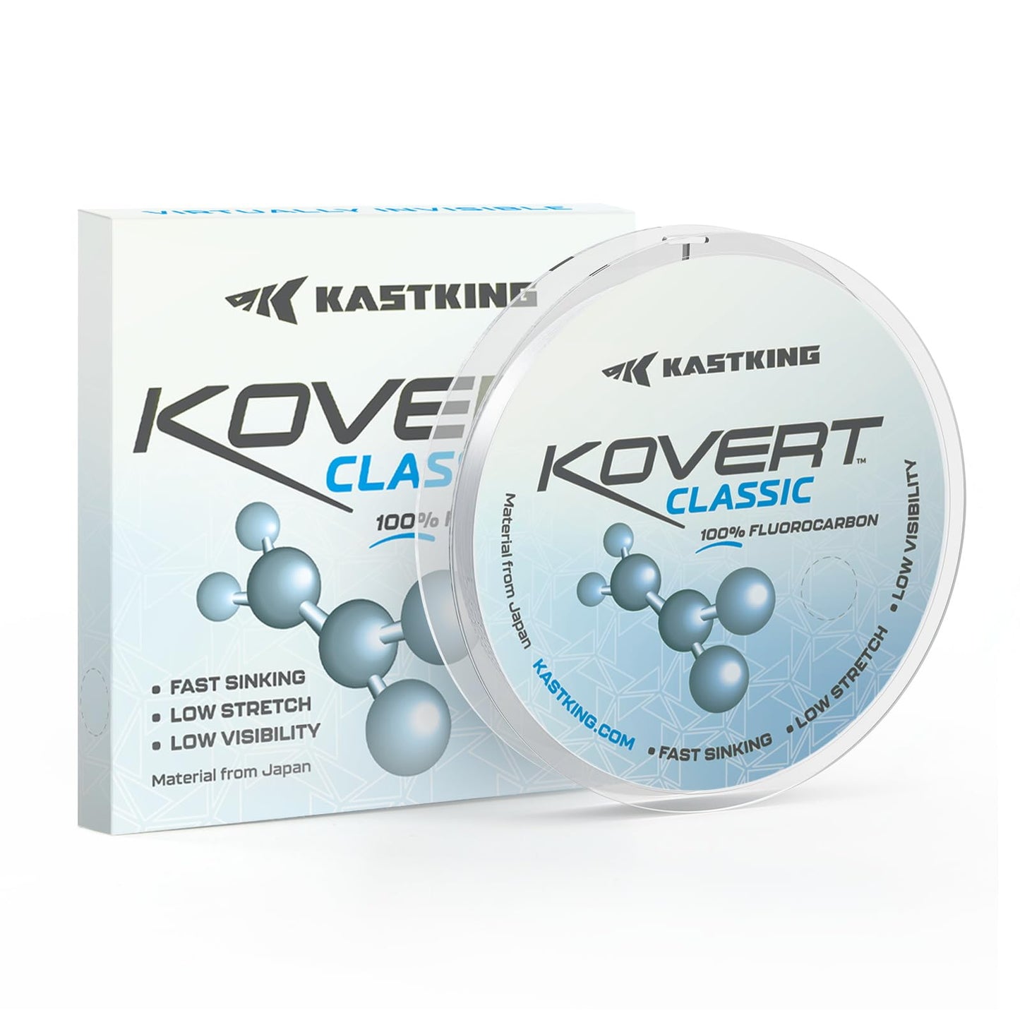 KastKing Kovert Classic Fluorocarbon Fishing Line, 20LB 50Yd