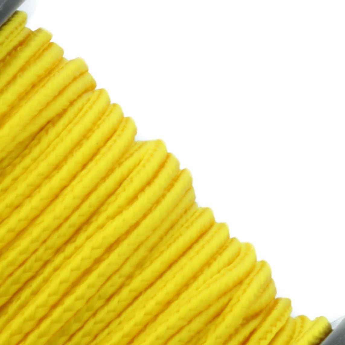 JIG PRO SHOP Black 1.18mm x 125' Micro Cord Paracord - Made in The USA