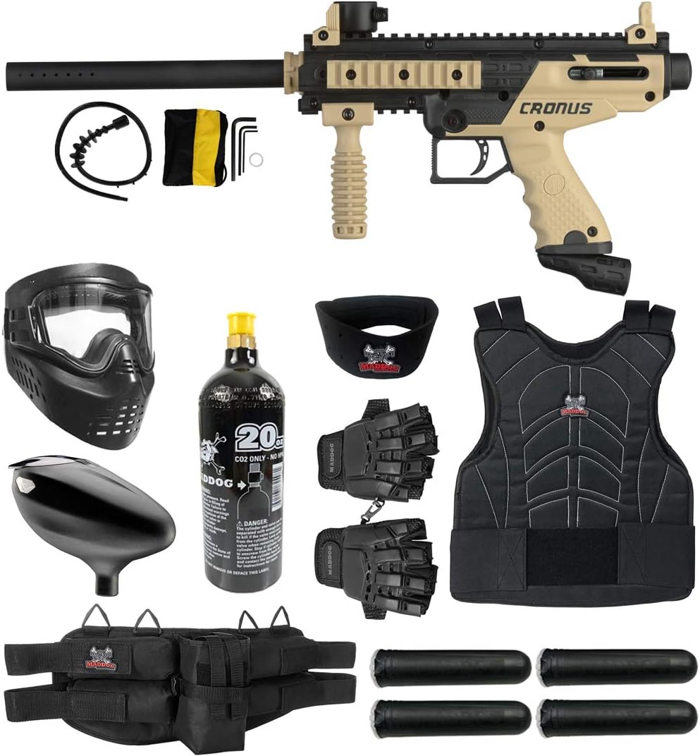 Maddog Tippmann Cronus Basic Protective Paintball Gun Marker Starter Package
