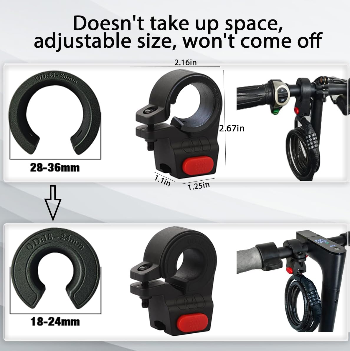 E Scooter Lock,Bike Lock Combination Lock Cable Compatible for Xiaomi M365/Max/GXL/Ninebot/Segway/Moto/Bicycle Locks 4ft Long/0.472In Scooter Anti-Theft Ideal 4-Digit/12 Metal Cables Locks