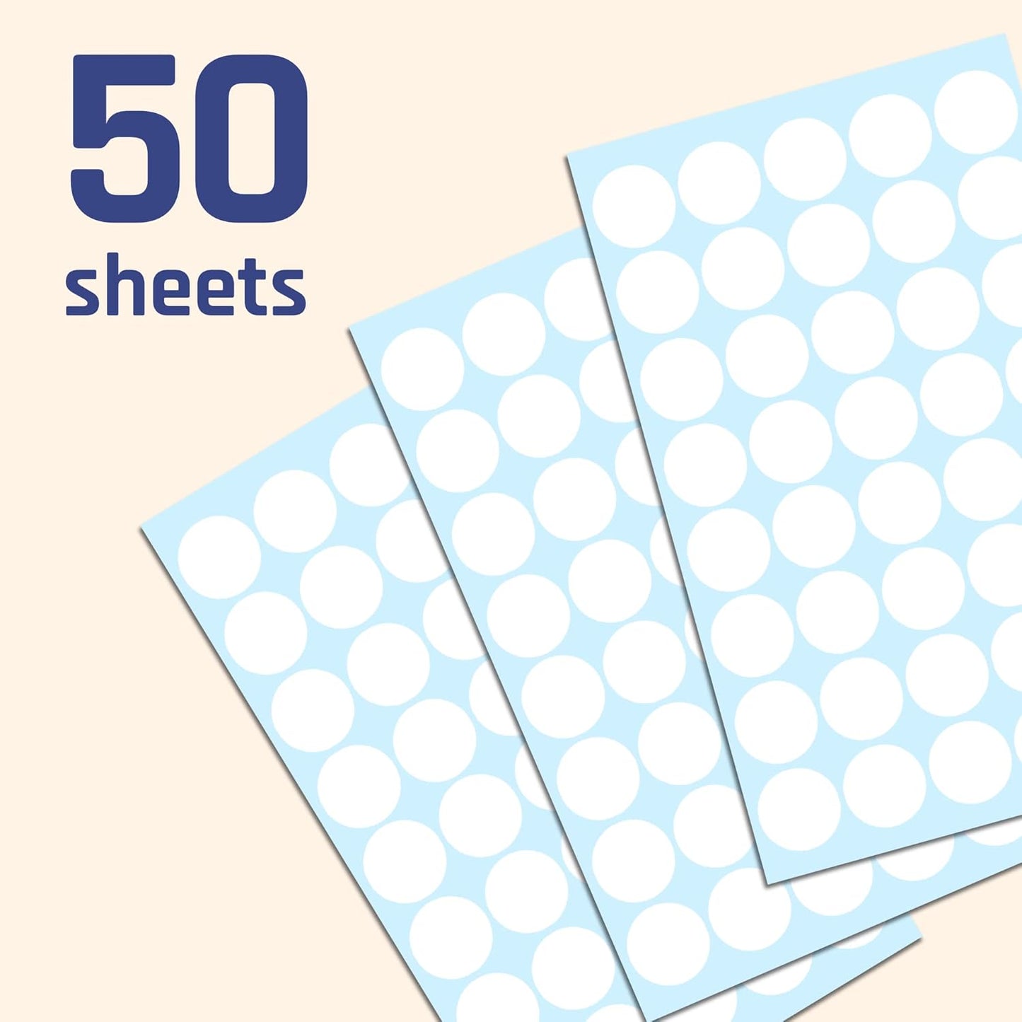 2000 Pack, 3/4" Round Dot Stickers Circle Labels - Red