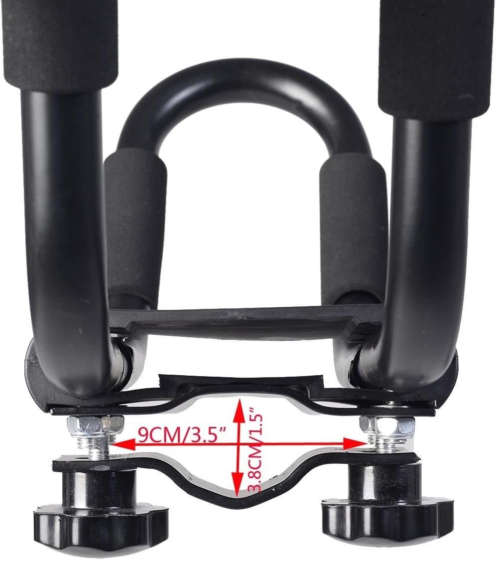 J-Bar Roof Rack Kayak Carrier Holder Boat Canoe Surf Ski Snowboard Holder Mounted on Top Crossbar SUV Truck 2 Pairs Steel