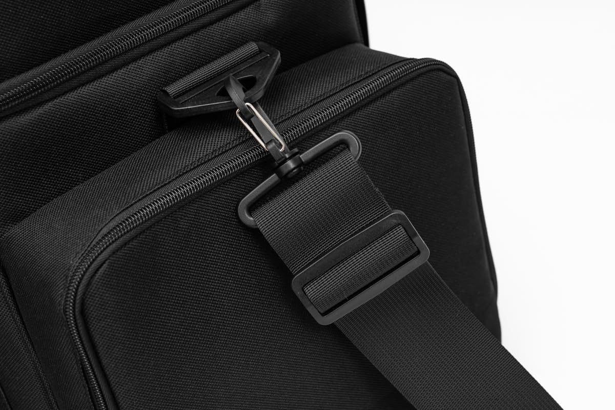 Large Cooler Bag (15x12.5x9 in). Two Insulated Compartment, Heavy Duty Fabric, Thick Insulation, Reinforced Stiches, Multiple Pockets, Durable Zipper.