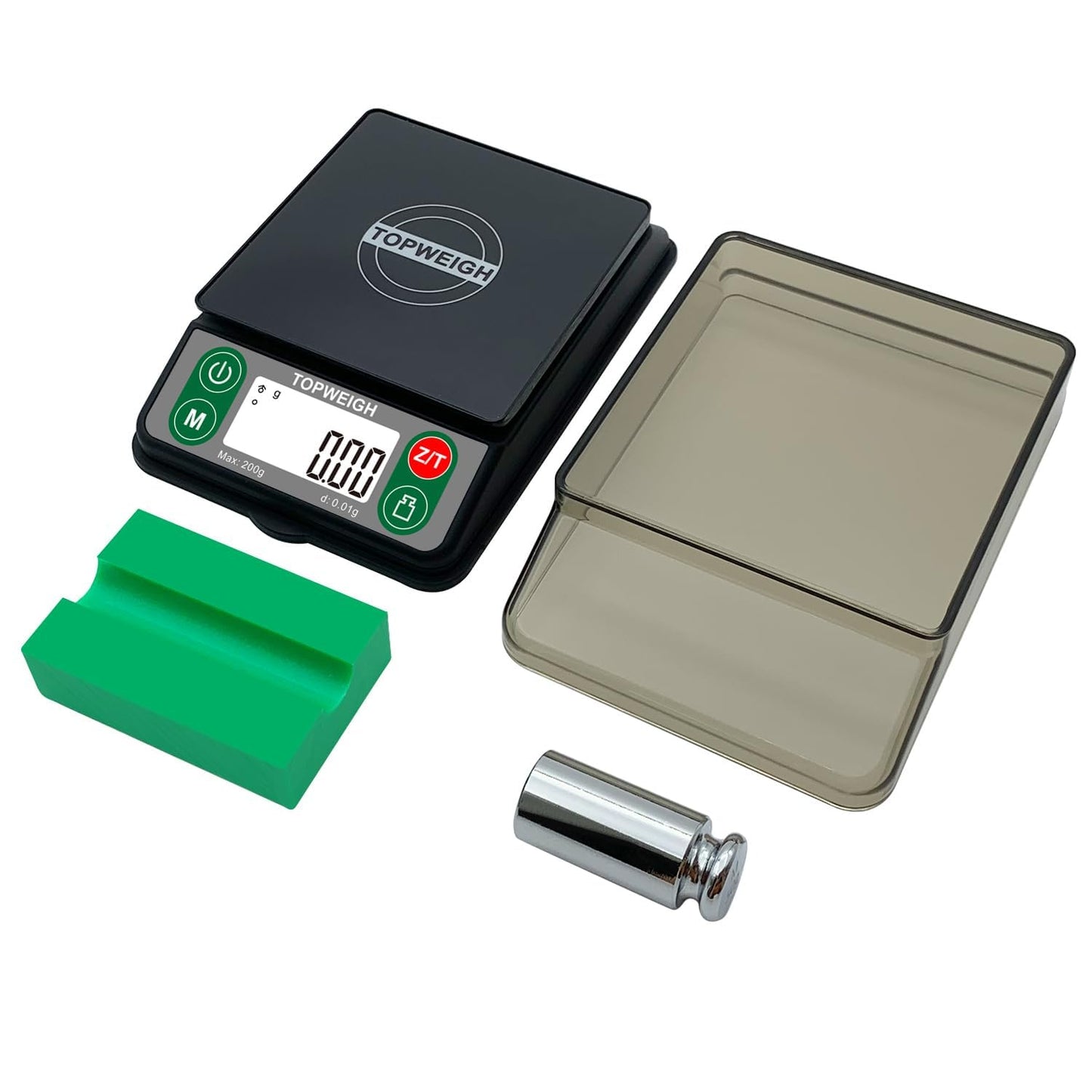 TOPWEIGH Arrow Scale with Arrow Holder, Arrow Grain Scale, Easy to Read, 3086 Grains x 0.1gn, 200 Grams by 0.01g, Large Backlight Display, 6 Weighing Units, Included Calibration Weight, Batteries