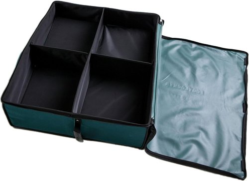 Expandable Disc-O-Bed Footlocker - Under Cot Storage for Camping Gear, Green