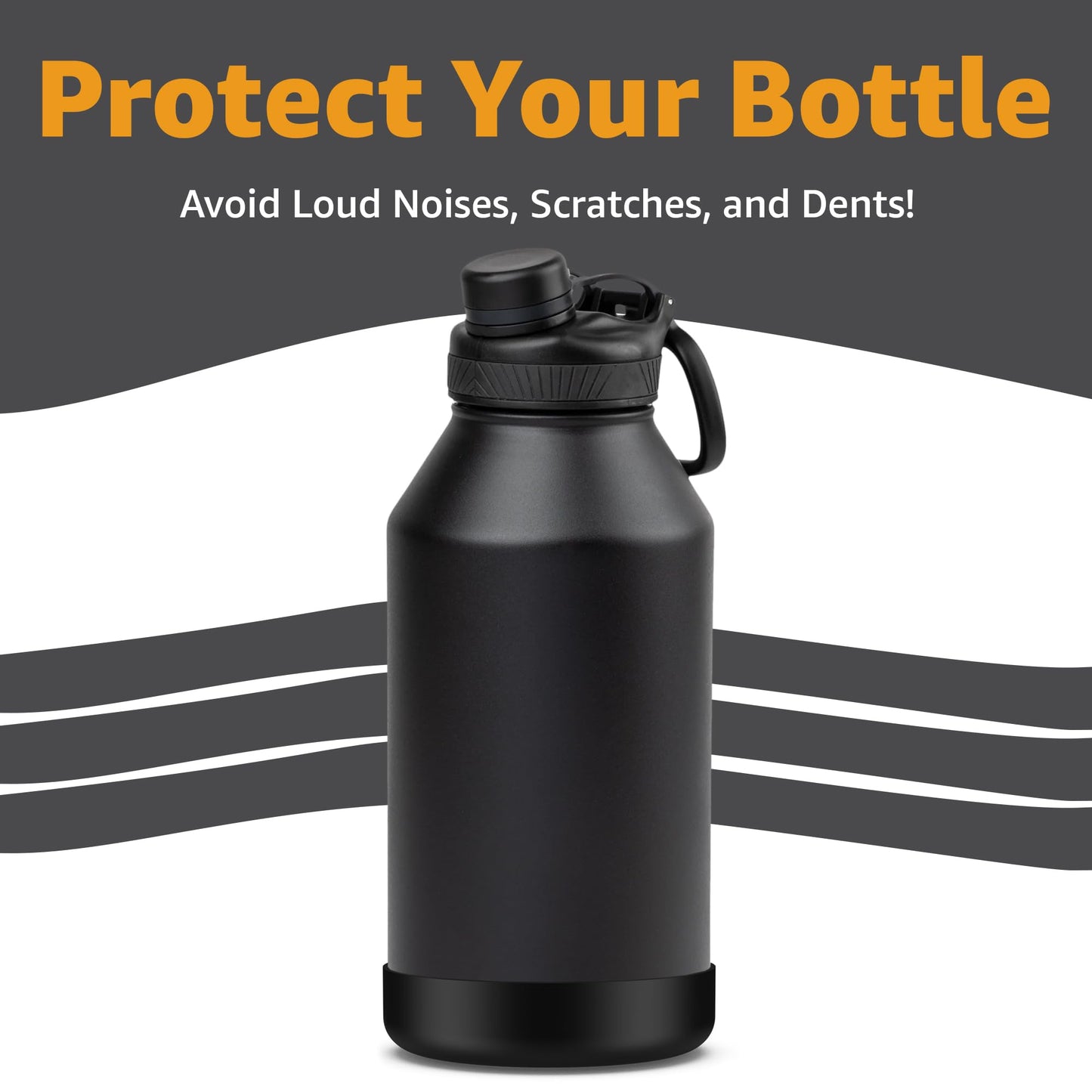 Jmoe USA Boot for Tal 64oz Water Bottle | Fits 64 oz Ranger Jug | Protects Against Dents & Scratches | Silicone Sleeve Protector for Bottom of Jug | Made of Durable BPA Free Silicone