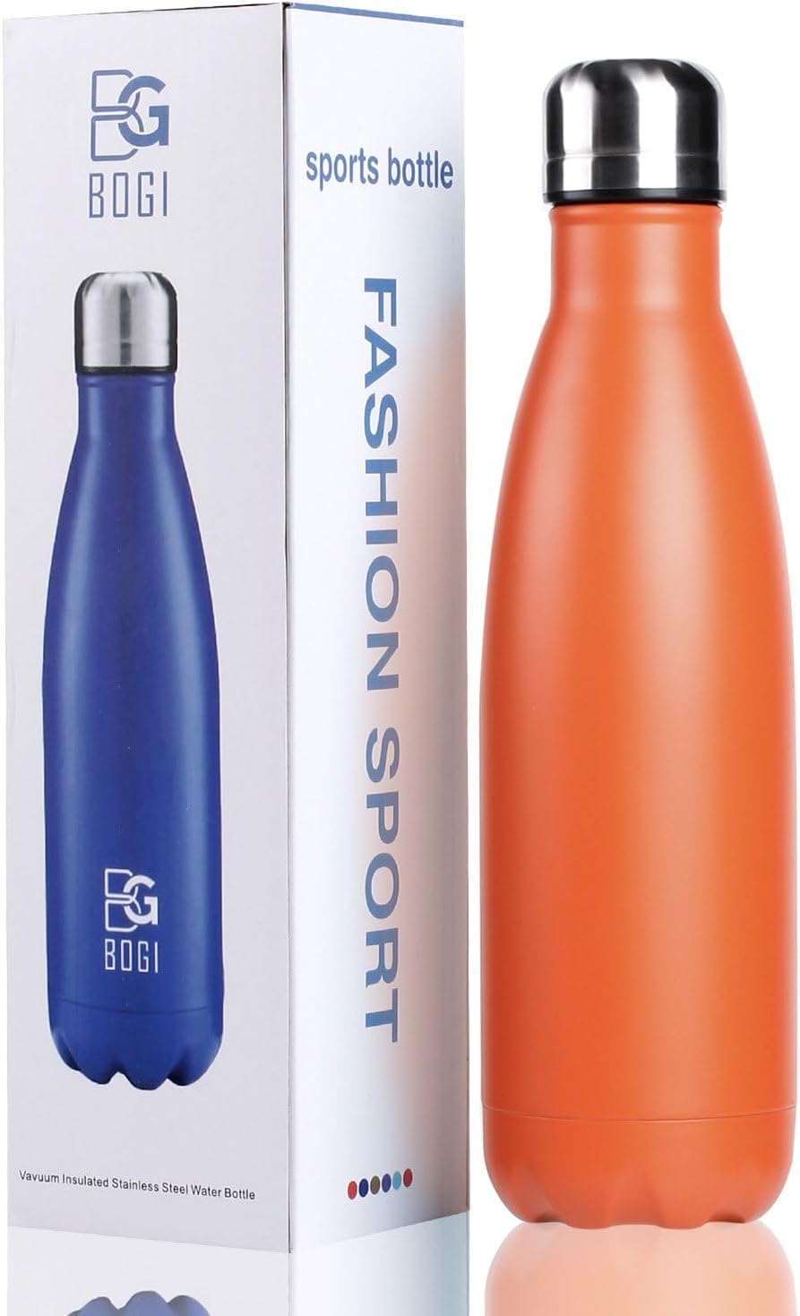 17oz Insulated Stainless Steel Water Bottle | Leak-Proof | Hot Pink for Outdoor Sports