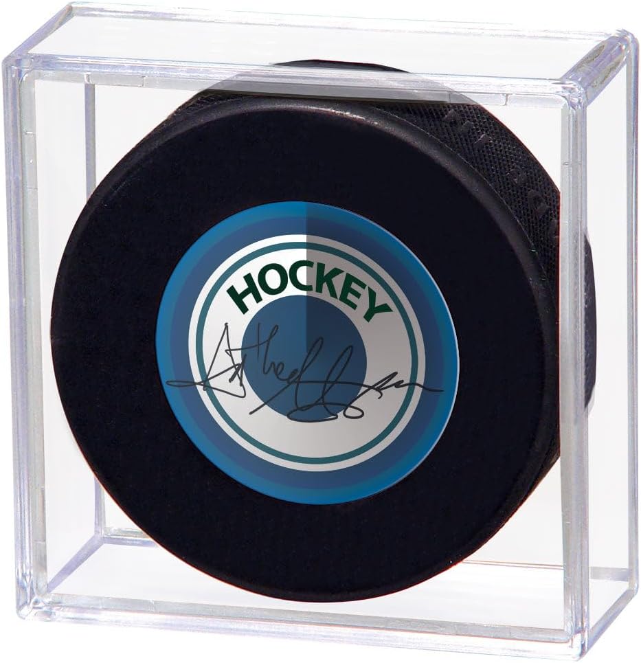 Ultra Pro - Hockey Square Puck Holder - Great for Displaying Your Sports Memorabilia Hockey Puck, Signed Puck, or Protecting Against Wear and Tear