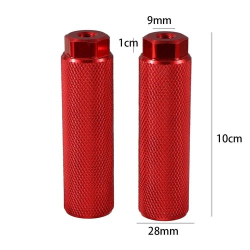 Leadigol 2 Pairs Bike Pegs, Fit 3/8 inch Axles,Aluminum Alloy Anti-Skid Lead Foot Bicycle Pegs,BMX Pegs,Mountain Bike Cycling Rear Stunt Pegs, Anti-Skid Foot Pedals BMX Pegs