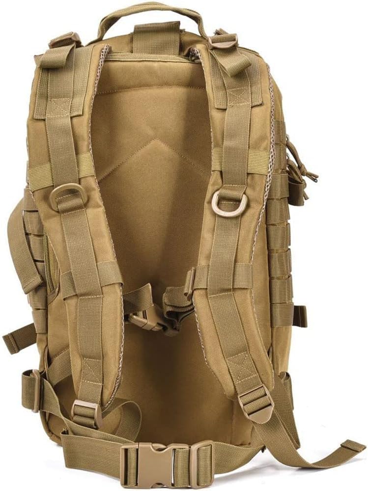 REEBOW GEAR Military Tactical Backpack for Men Large 34L Army 3 Day Assault Pack Molle Bag Backpacks (34L, Black)