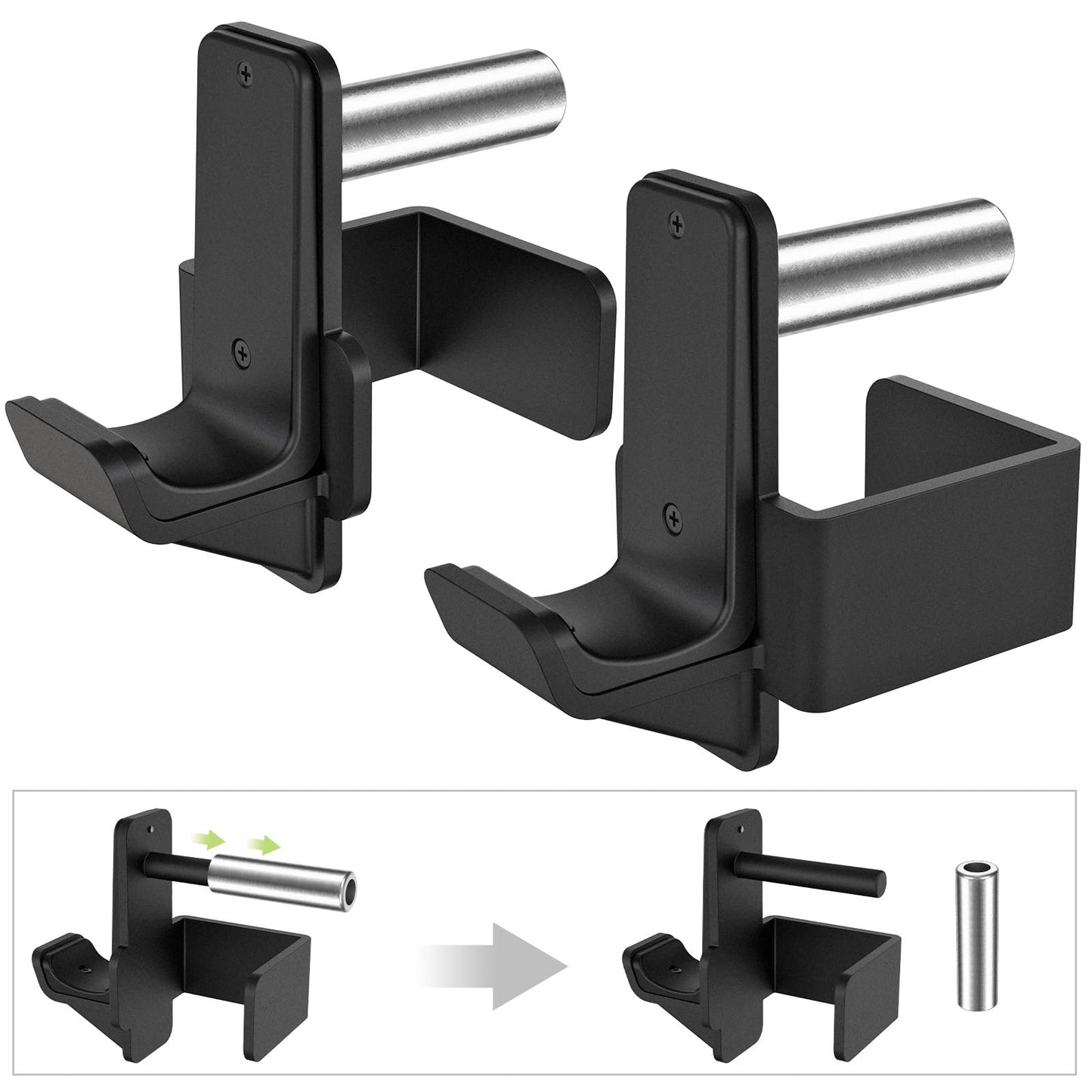 Kipika J-Hooks & Weight Plate Holder for 3"x3" Racks