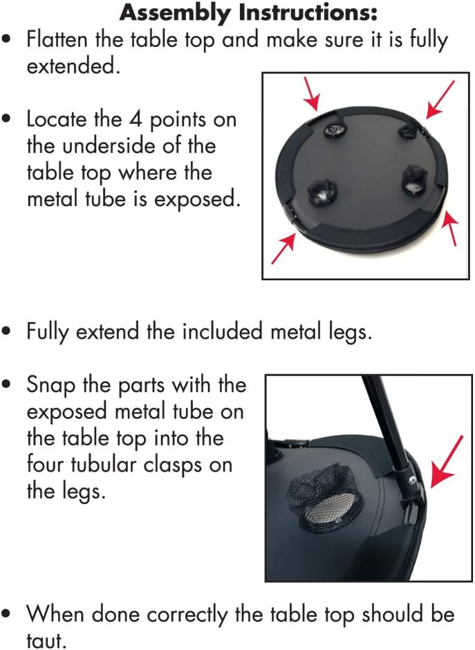 2-Tier Folding Camping Table with 4 Cup Holders - Compact & Portable Black Side Table