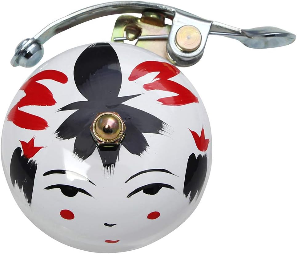 Crane Handpainted Bike Bell, Suzu Bicycle Bell, Made in Japan for City Bikes, Cruisers, Road Bikes or MTB, Fits Handlebar diameters 22.2 to 26.0mm