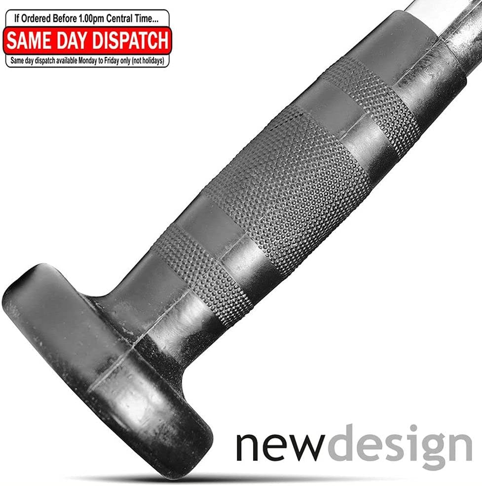 FITNESS MANIAC Home Gym Weightlifting Machine Attachments Tricep Press Push Down Bar V Handle Close Grip Cable V bar Rubber Handgrips