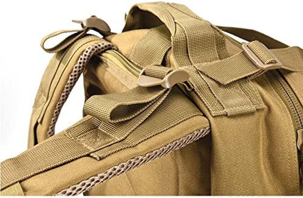 REEBOW GEAR Military Tactical Backpack for Men Large 34L Army 3 Day Assault Pack Molle Bag Backpacks (34L, Black)