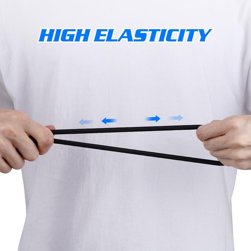 IMIKEYA Resistance Bands: 1 Pair Stepper Resistance Band Fitness Exercise Bands with Handles Fitness Bands Pull Ropes Exercising Bands Resistance Bands for Workout Strength Training at Home, Black