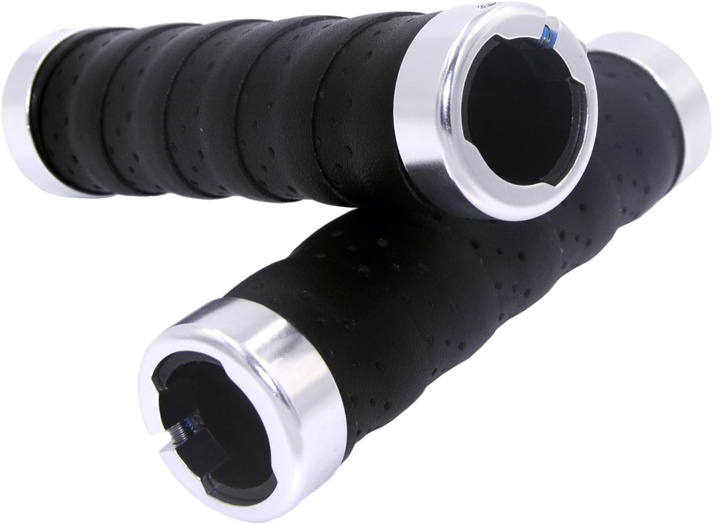 KINGOU Ergonomic Design Leather Handlebar Grip for Bicycle/Fixed Gear/Mountain/Folding Bike Double Lock-on Bar Grip …
