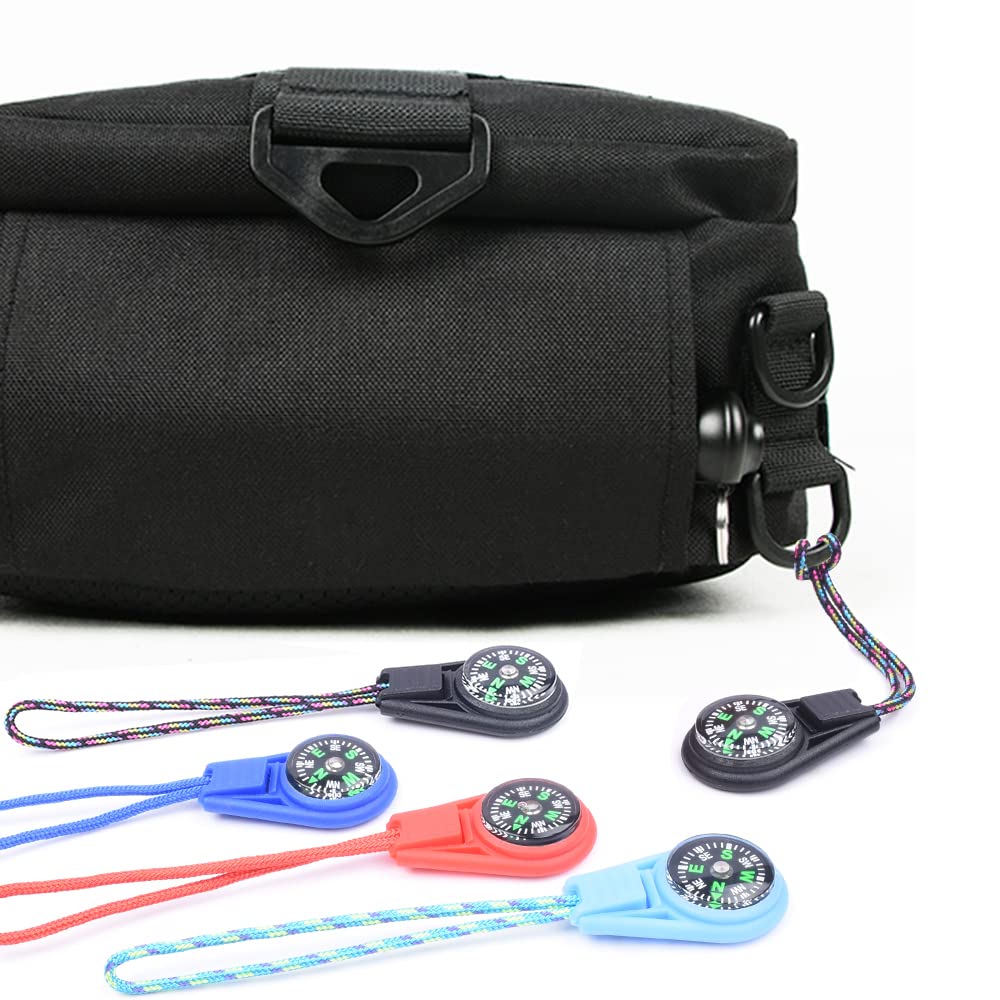 10 Pack Kids Compass Bulk Mini Compass for Kids,Children's Classroom Compass for Navigation Lesson,Plastic Compass for Party Favor/Hiking/Boy Scout/Outdoor Survival (Mix)