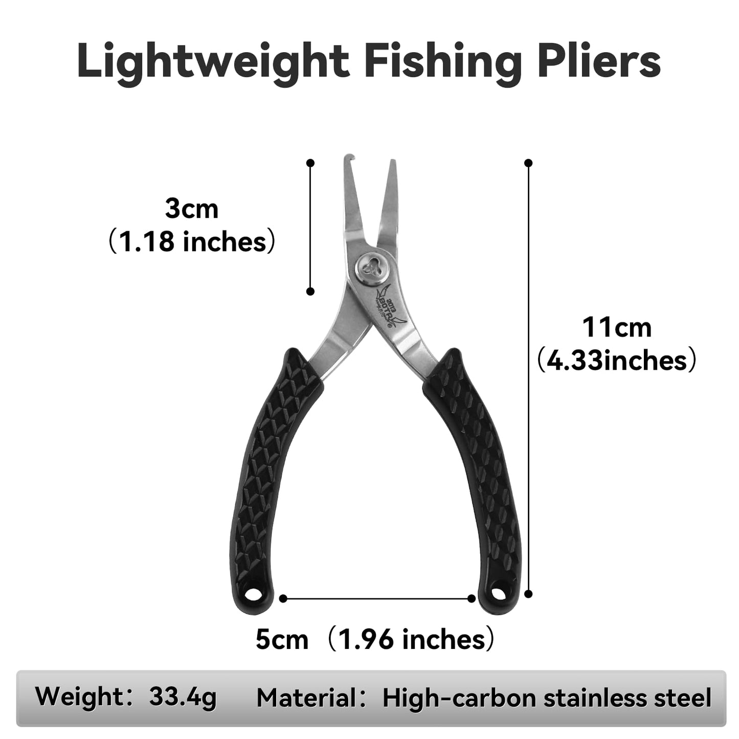 2013 BOTR Stainless Steel Snap Split Ring Fishing Plier, Lightweight and Durable Micro Lure Fishing Tool