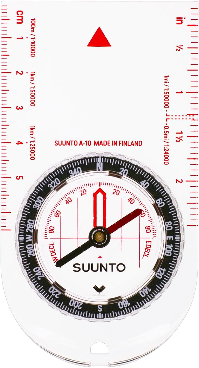 SUUNTO A-30 Compass: Compact, hiking compass with luminous markings in low light