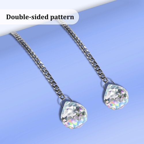 AMZXHCQ Stanley Cup Charms, Cup Pendant Decoration, for Personalized Stanley Cup Handle Charm, Crystal Ball Shape 2PCS.