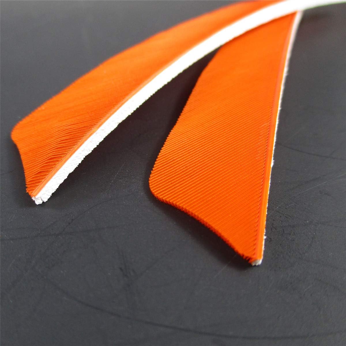 Letszhu Archery Arrows Feather Fletching 4 Inch Real Turkey Vanes for Hunting Target Shooting (25 Pack)