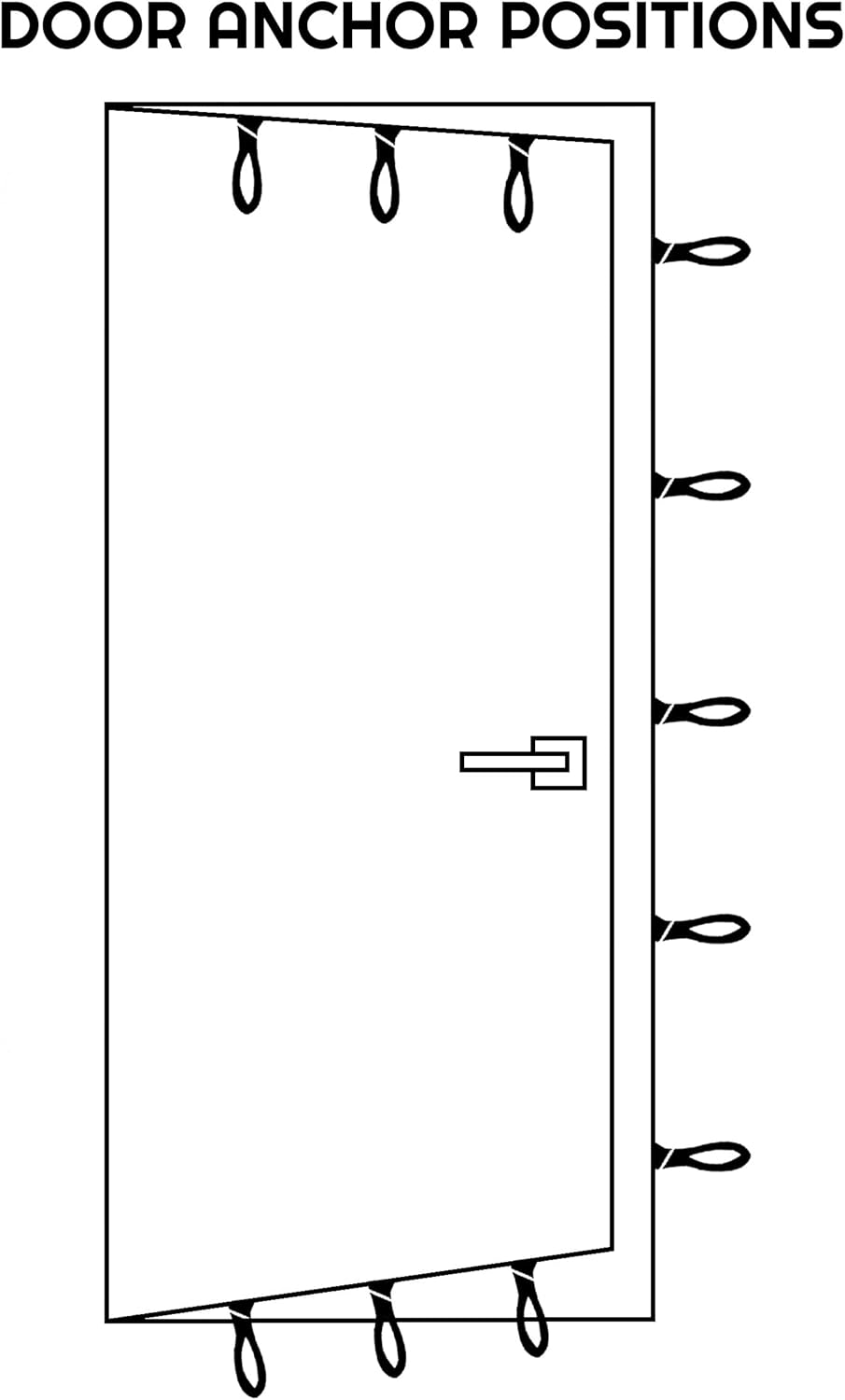 Extra Large Heavy Duty Door Anchor - Great for Resistance Bands, Physical Therapy Bands, and Closed Loop Bands