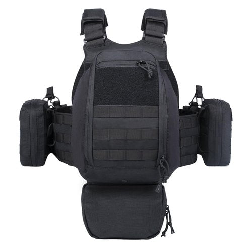 BOMTURN Great Tactical Outdoor Vest for Men Quick Release Buckle Adjustable&Detachable Modular Molle Vest