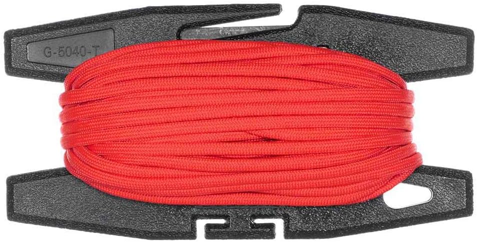Paracord Spool Tool with 50 Feet of 550 7 Inner Strand Parachute Cord