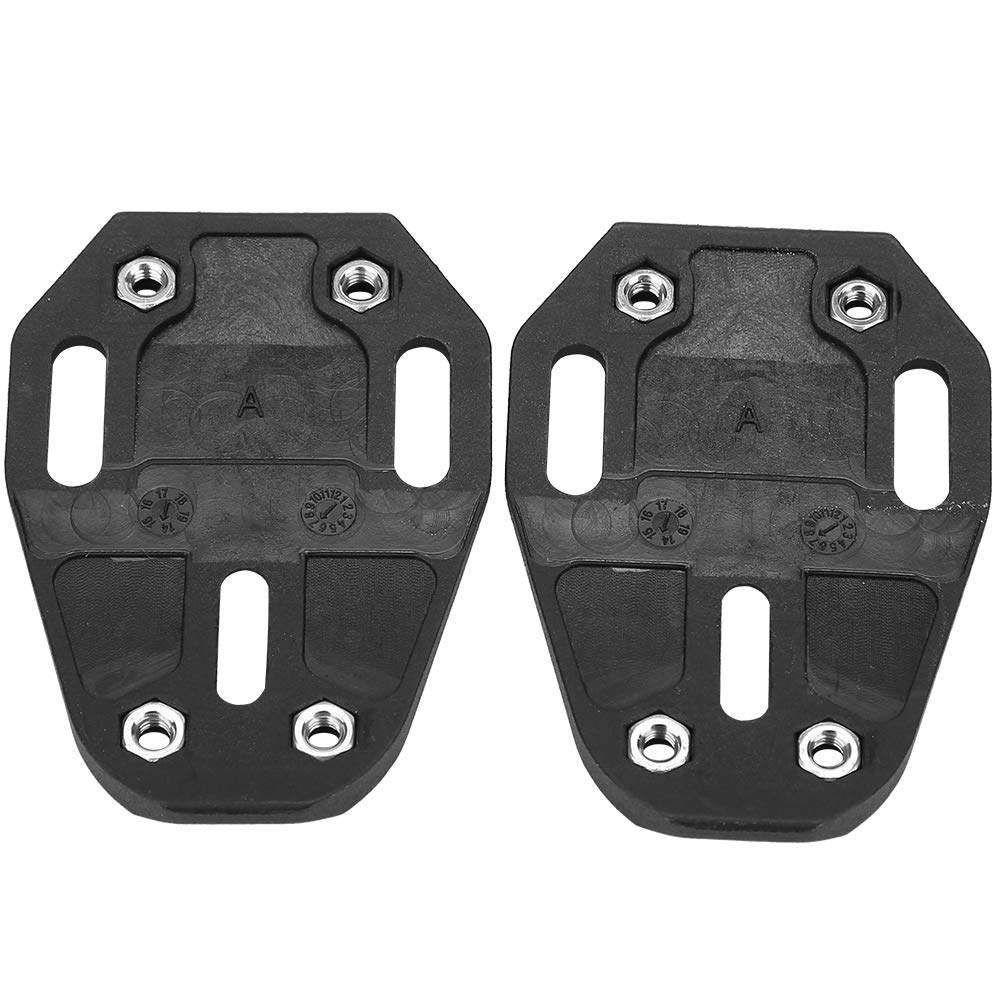 Shoe Cleat Cover 1 Pair Quick Release Cycling Shoes Cleat, Three Holes to Four Holes Shoes Cleat Adapter Converter, Solid Nylon Pedal Cleats for Zero (A)
