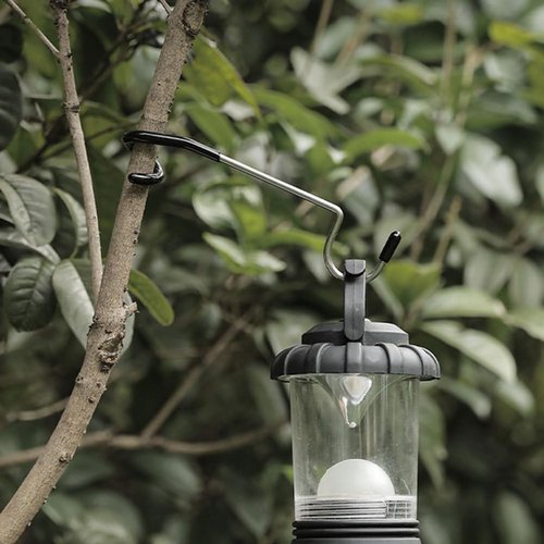 Baluue 3Pcs Outdoor Camping Lamp Pole Hooks, Non-Slip Portable Multi-Functional S Hooks for Tent Light, String Lights, and Outdoor Hanging, Steel and Rubber