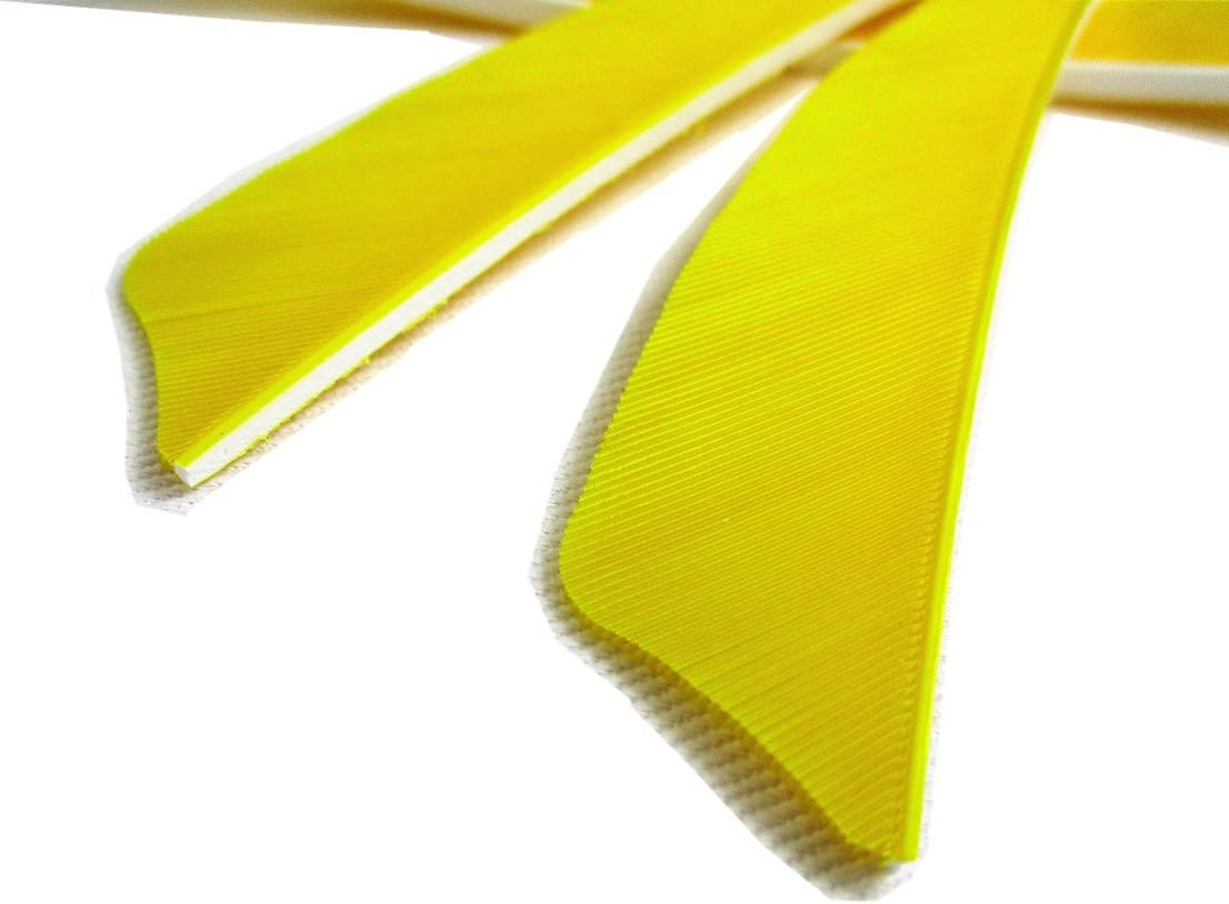 Letszhu Archery Arrows Feather Fletching 4 Inch Real Turkey Vanes for Hunting Target Shooting (25 Pack)
