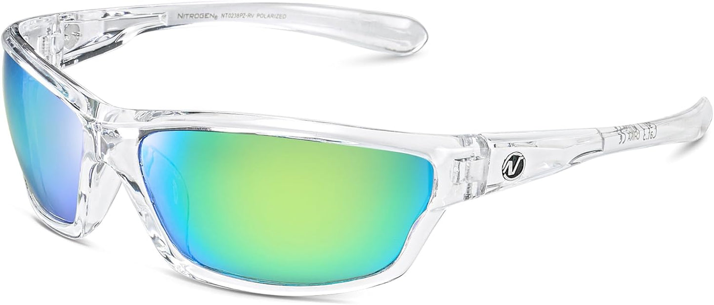 Nitrogen Polarized Wrap Around Sport Sunglasses for Men Women UV400 Driving Fishing Running Sun Glasses