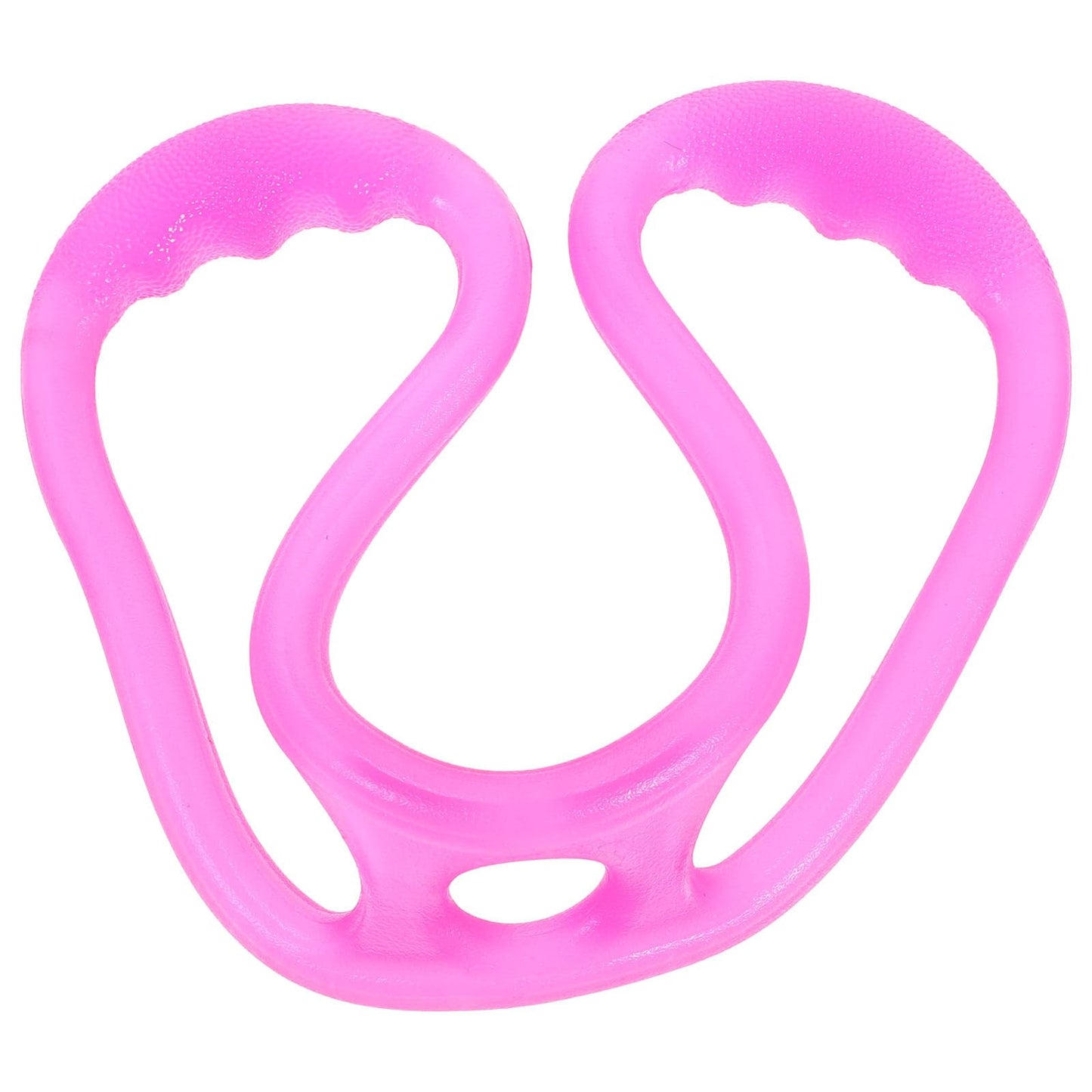 Kisangel Silicone Yoga Tension Band, Figure 8-Shaped Elastic Pull Rope, Multifunctional Resistance Bands for Fitness, Chest, Arm, Shoulder Stretch, Portable and Compact, Pink