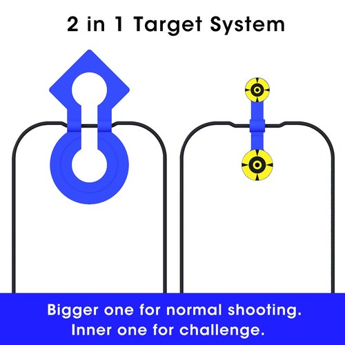 Atflbox Two in One Self-Healing Resetting Target and Double Reaction Self-Healing Resetting Target (Blue)