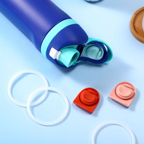 Leitee 6 Pcs Water Bottle Seal Circle and Replacement Stopper Silicone O Ring Top Lid Gasket Parts Compatible with Owala FreeSip 19/24/32/40oz Cap Mouth Top Plug Gasket Accessories