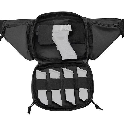SPECIAL PIE Outdoor Tactical Fanny Pack Waist Bag with MOLLE Pouch for EDC & Military Activities (Black)