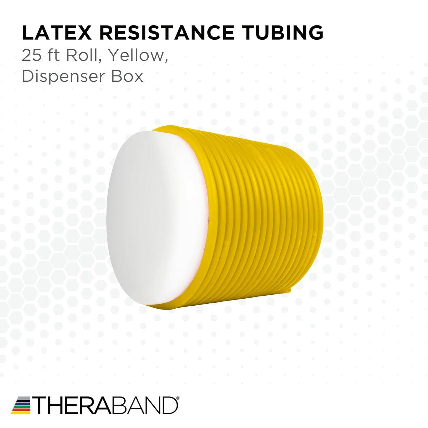 THERABAND Latex Resistance Tubing, Green, Heavy, Level 3, 25 ft Roll, Professional Grade for Upper and Lower Body Workouts, Cut-to-Length, Color-Coded Resistance Levels