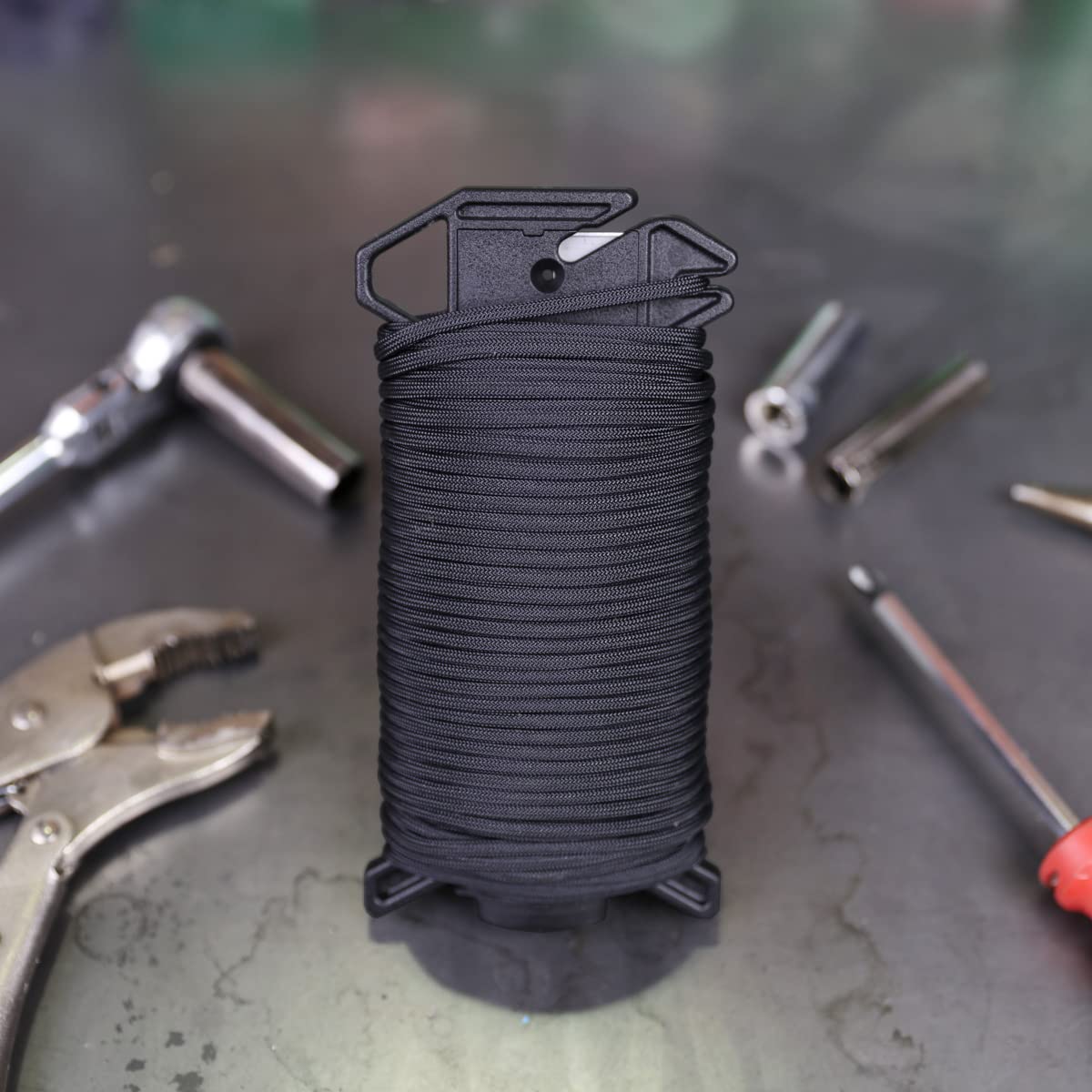 Atwood Rope MFG Ready Rope™ 550 Paracord 100 Feet 7-String Core Nylon Parachute Cord Outside Survival Gear Made in USA | Lanyards, Bracelets, Handle Wraps, Keychain (Coyote)