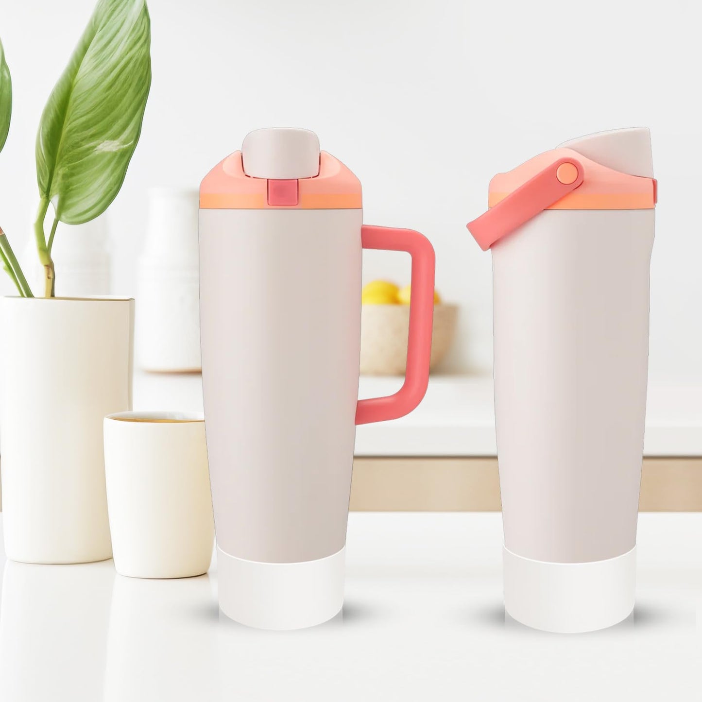 2Pcs Silicone Boot for Owala 30oz & 40oz FreeSip Sway Bottles & Tumblers, Accessories for Owala - Transparent