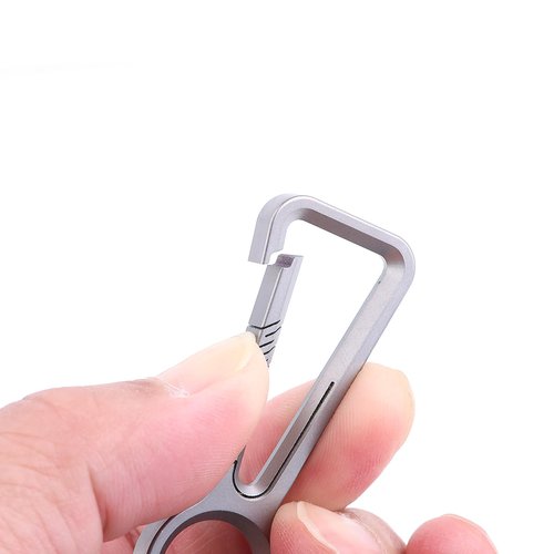 Titanium Keychain with Key Ring Key Holder Quick Release Keychain Mini Comapct Size EDC Tool
