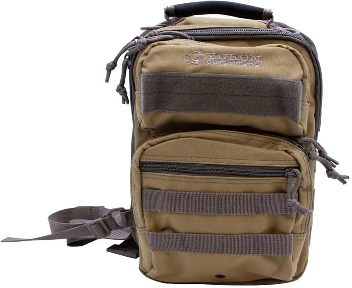 Yukon Outfitters Scout Sling Pack - EDC Hiking Outdoor Urban Ergonomic Spacious Tactical One-Shoulder Backpack with Ambidextrous Carry Sling, Black