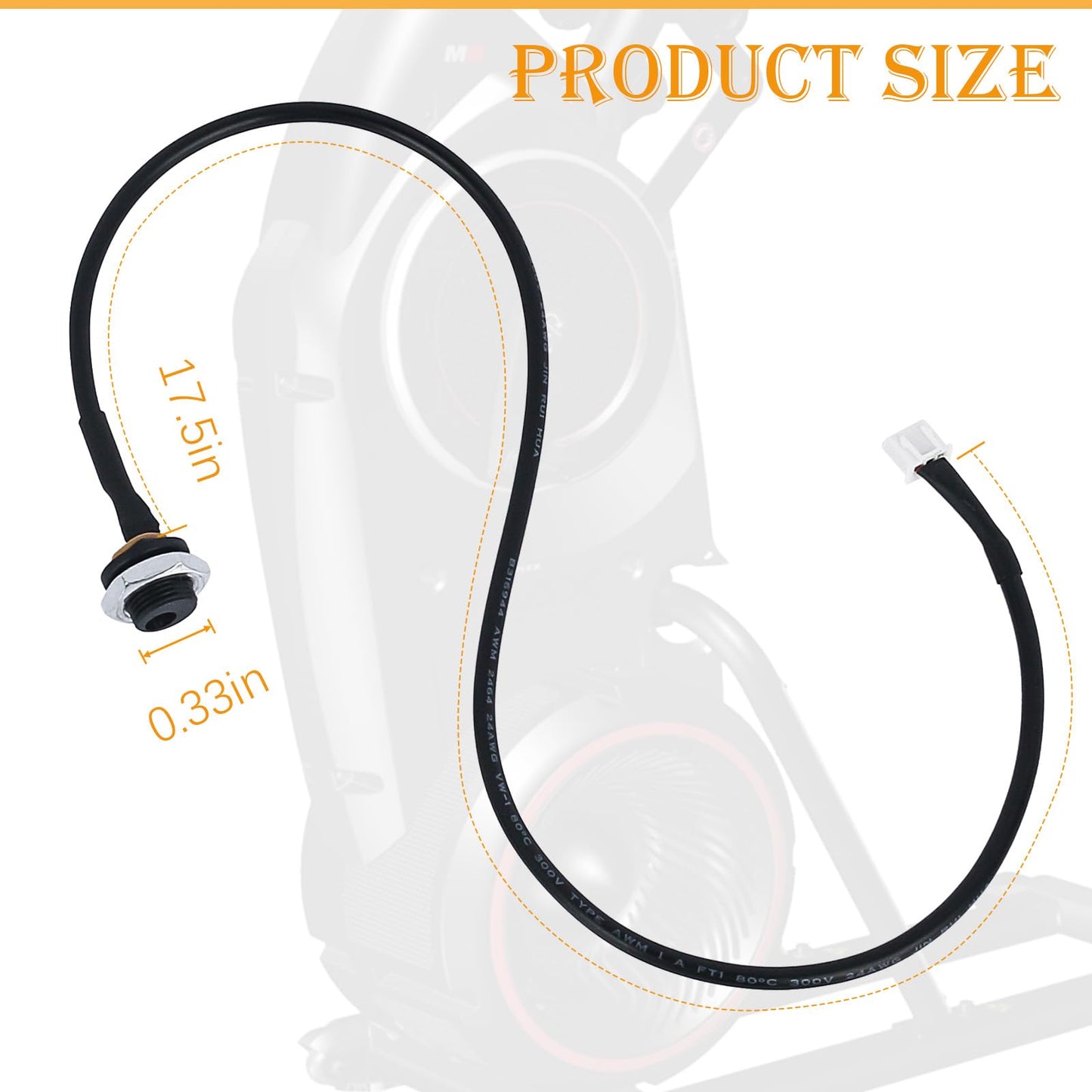 GGTE Connector Input Cable for Bowflex Max Trainer Models: M3, M5, M6, M7, M8 Connector Cable for Powerplug