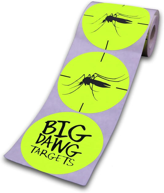 250 Target Roll - Florescent 3" Inch Adhesive Shooting Target Stickers
