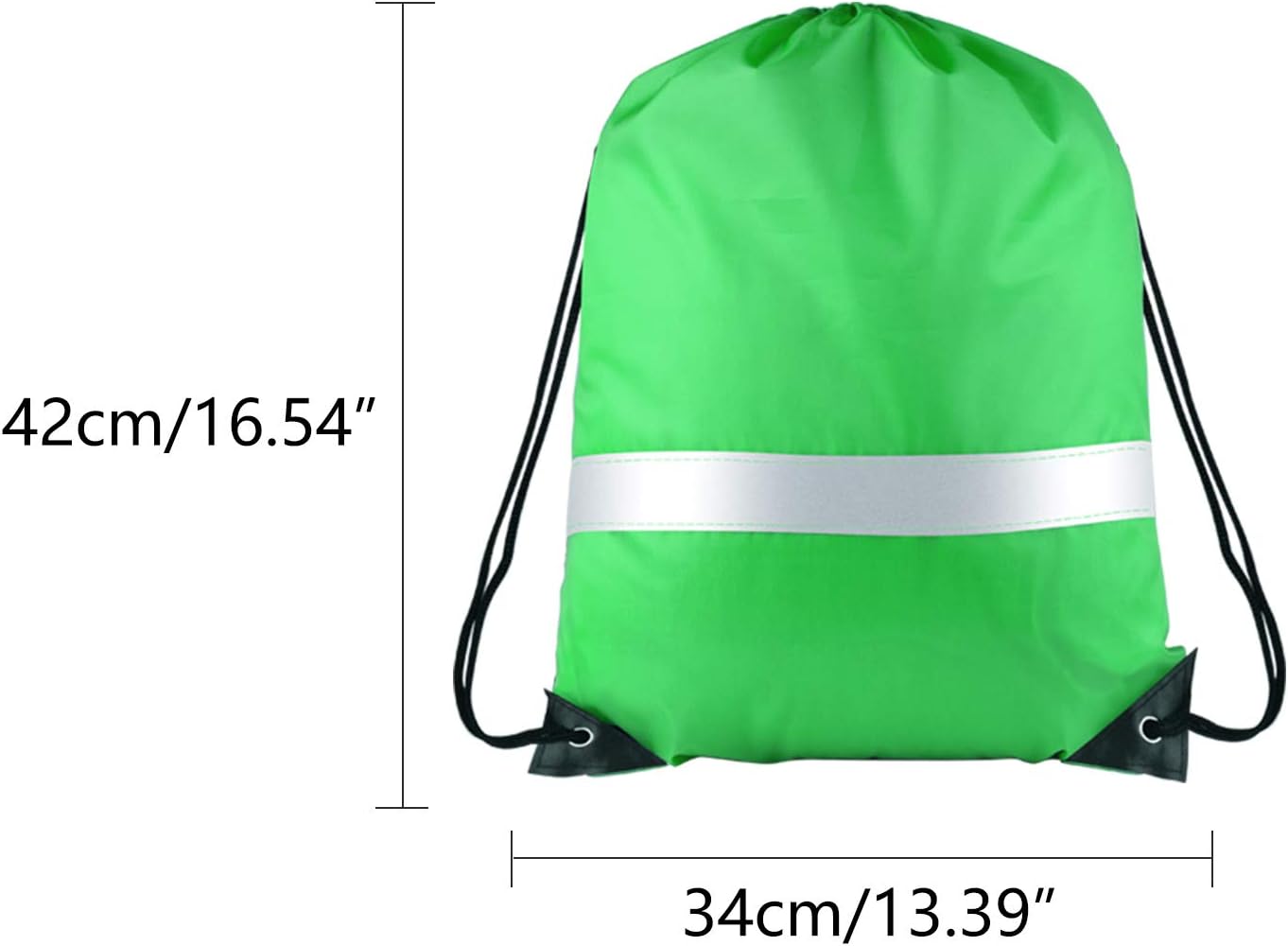 KUUQA 15 Pack Drawstring Backpack Bag Bulk Reflective Backpack String Bags Cinch Sack Backpack for Team Yoga Sport Gym Traveling