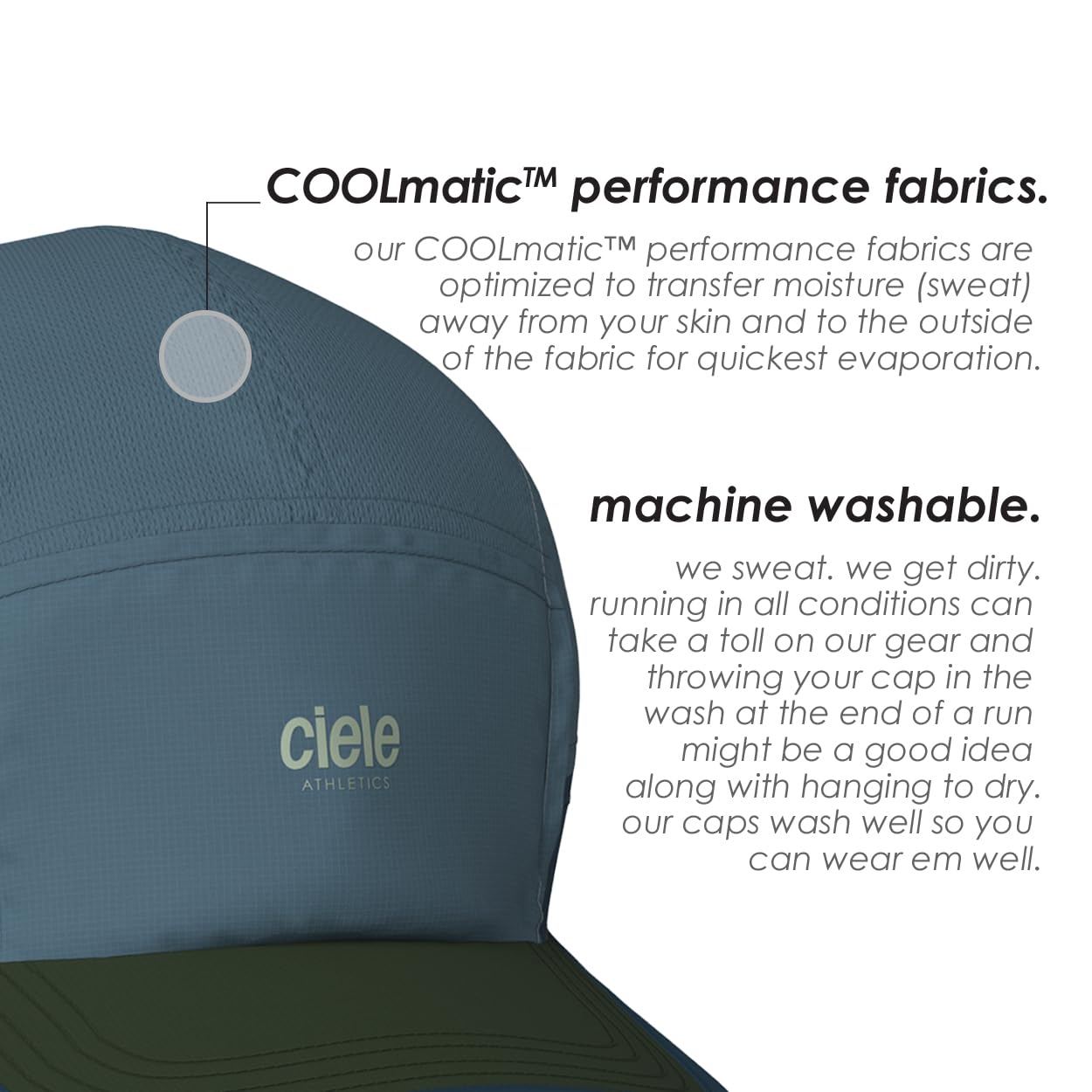 Ciele Athletics ALZCap SC - Premium SOFTcurve Brim, Washable Moisture Wicking Running Hat with Sun Protection - Hamilton