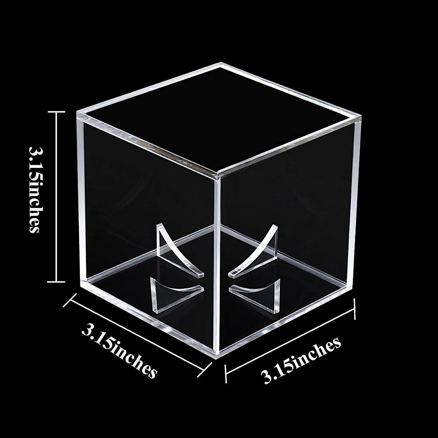 Danodoi Baseball Display Case UV Protected Acrylic Clear Baseball Holder Square Cube Ball Protector Memorabilia Autograph Display Box for Official Size Baseball