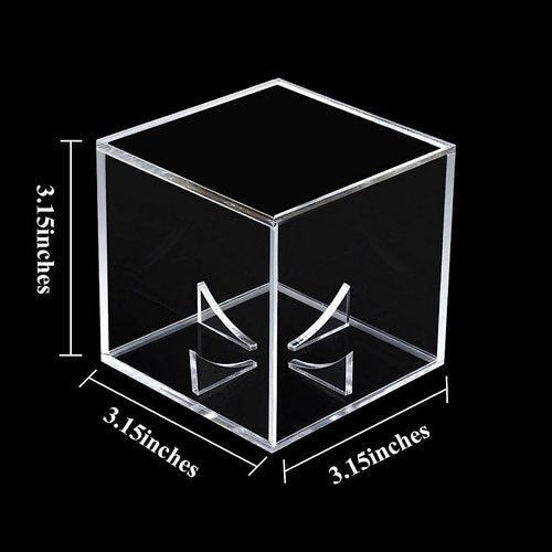 Danodoi Baseball Display Case UV Protected Acrylic Clear Baseball Holder Square Cube Ball Protector Memorabilia Autograph Display Box for Official Size Baseball